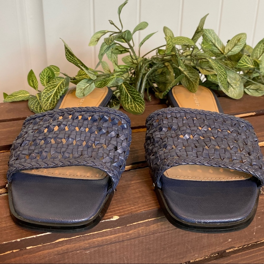 Marc Fisher Studded Weaved Flat Slides - image 3